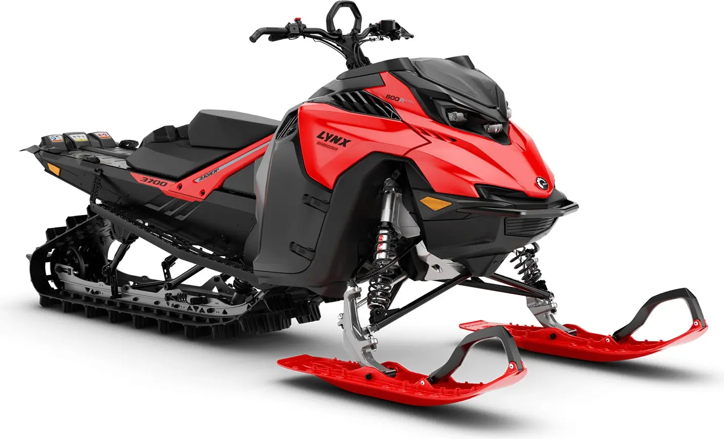 Lynx Shredder 3700 600R E-TEC 2025 i snön